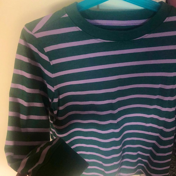 Other - Boys size XS long sleeve sage green & lite purple